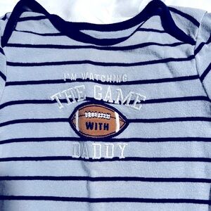 I’m watching the game with daddy onesie